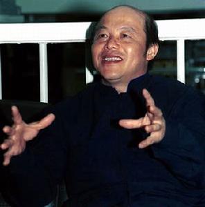 讲座时的林清玄 讲座时的林清玄