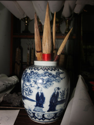 白沙茅龙笔製作技艺图片3 白沙茅龙笔製作技艺图片3