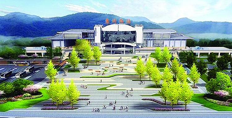 惠州西站广场改造效果示意 惠州西站广场改造效果示意