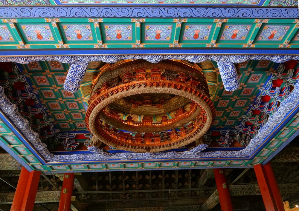 北京隆福寺藻井天文图 北京隆福寺藻井天文图