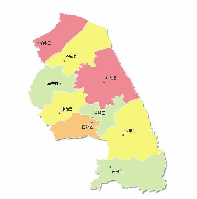 盐城市行政区划 盐城市行政区划