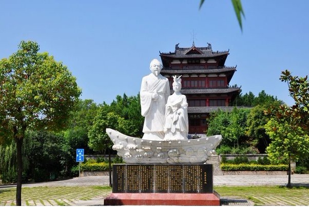 范蠡和西施雕塑 范蠡和西施雕塑