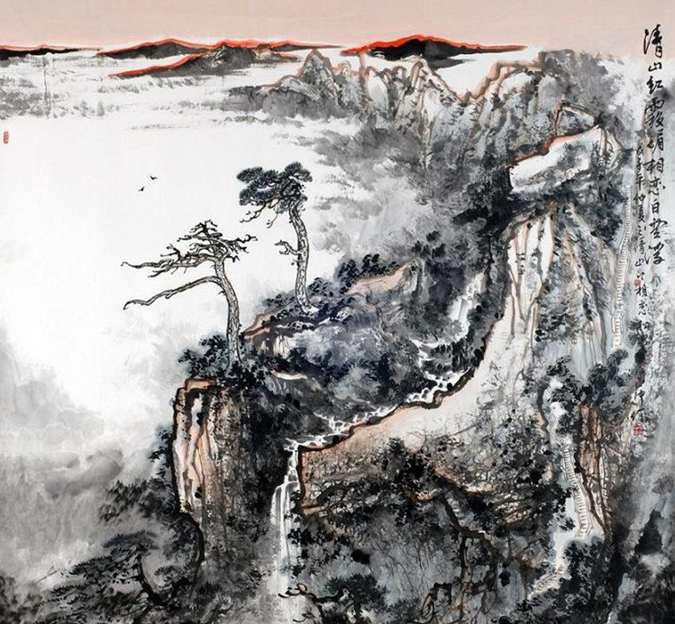 泰山(马巨中创作的画作) 泰山(马巨中创作的画作)