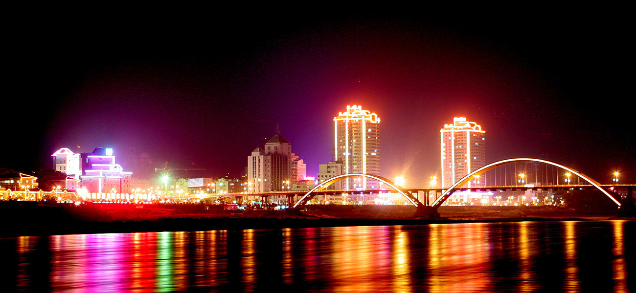 瓯江夜景 瓯江夜景