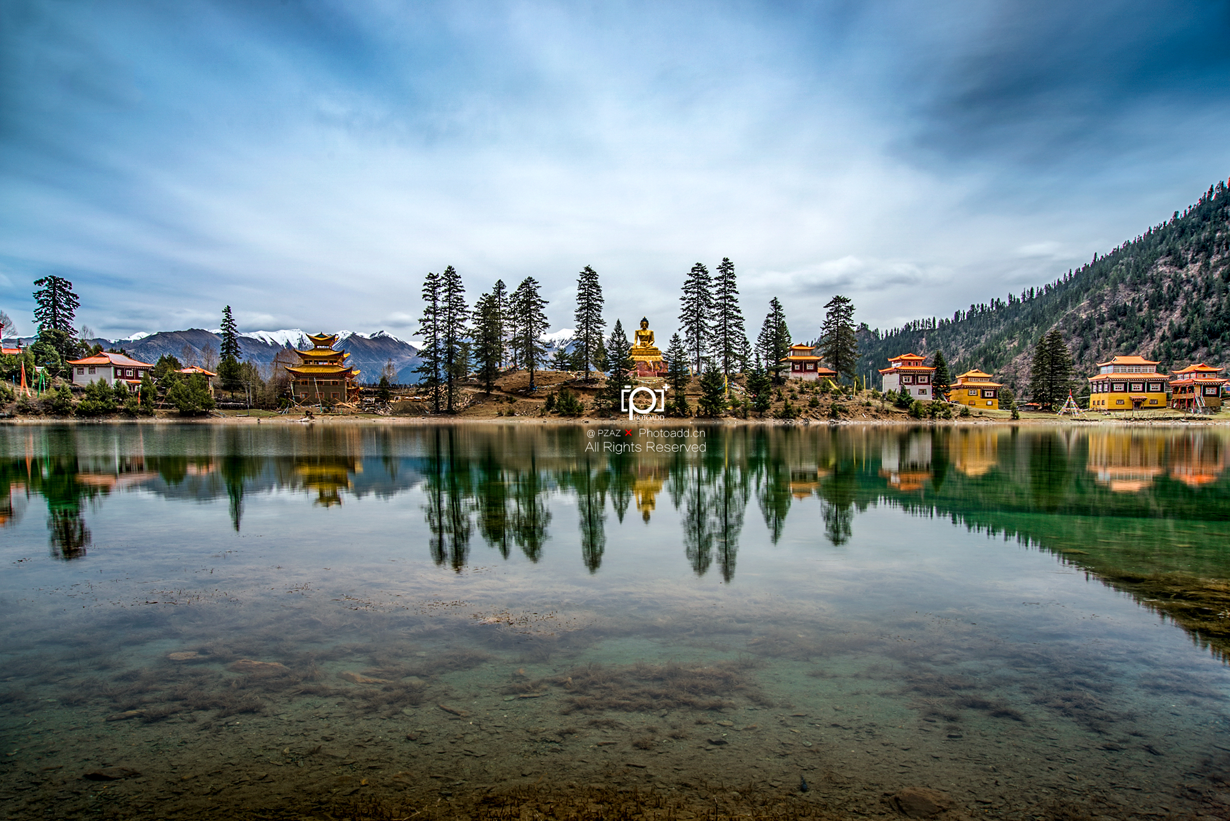 措卡湖全景 措卡湖全景