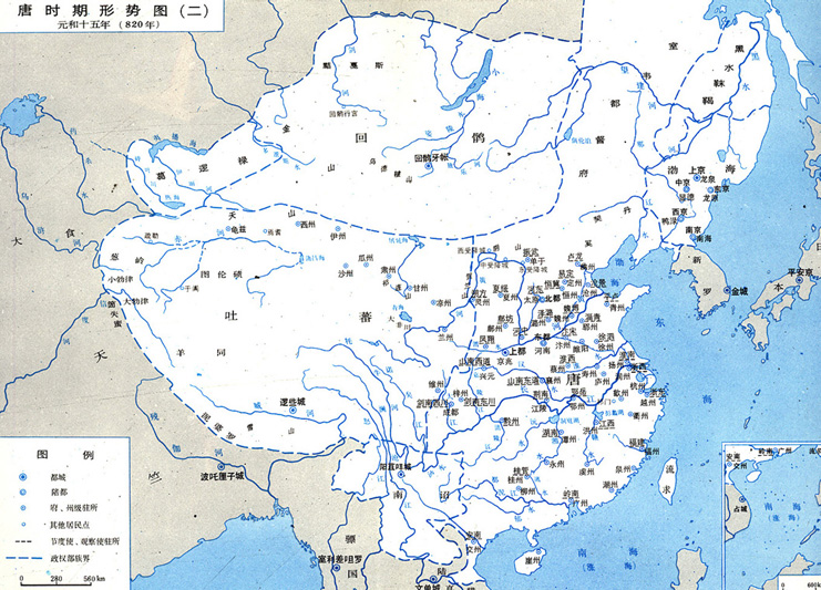 唐王朝各民族分布图 唐王朝各民族分布图