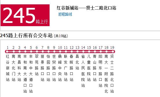 南昌公交245路 南昌公交245路