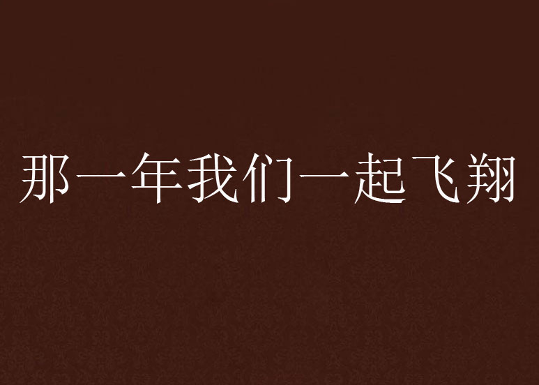 那一年我们一起飞翔 那一年我们一起飞翔