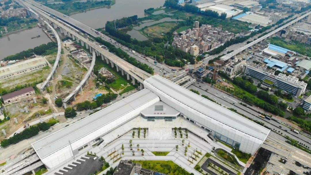 广惠城际铁路在东莞洪梅上跨穗莞深城际铁路 广惠城际铁路在东莞洪梅上跨穗莞深城际铁路