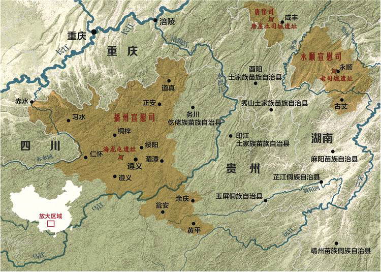 明朝播州位置地图 明朝播州位置地图