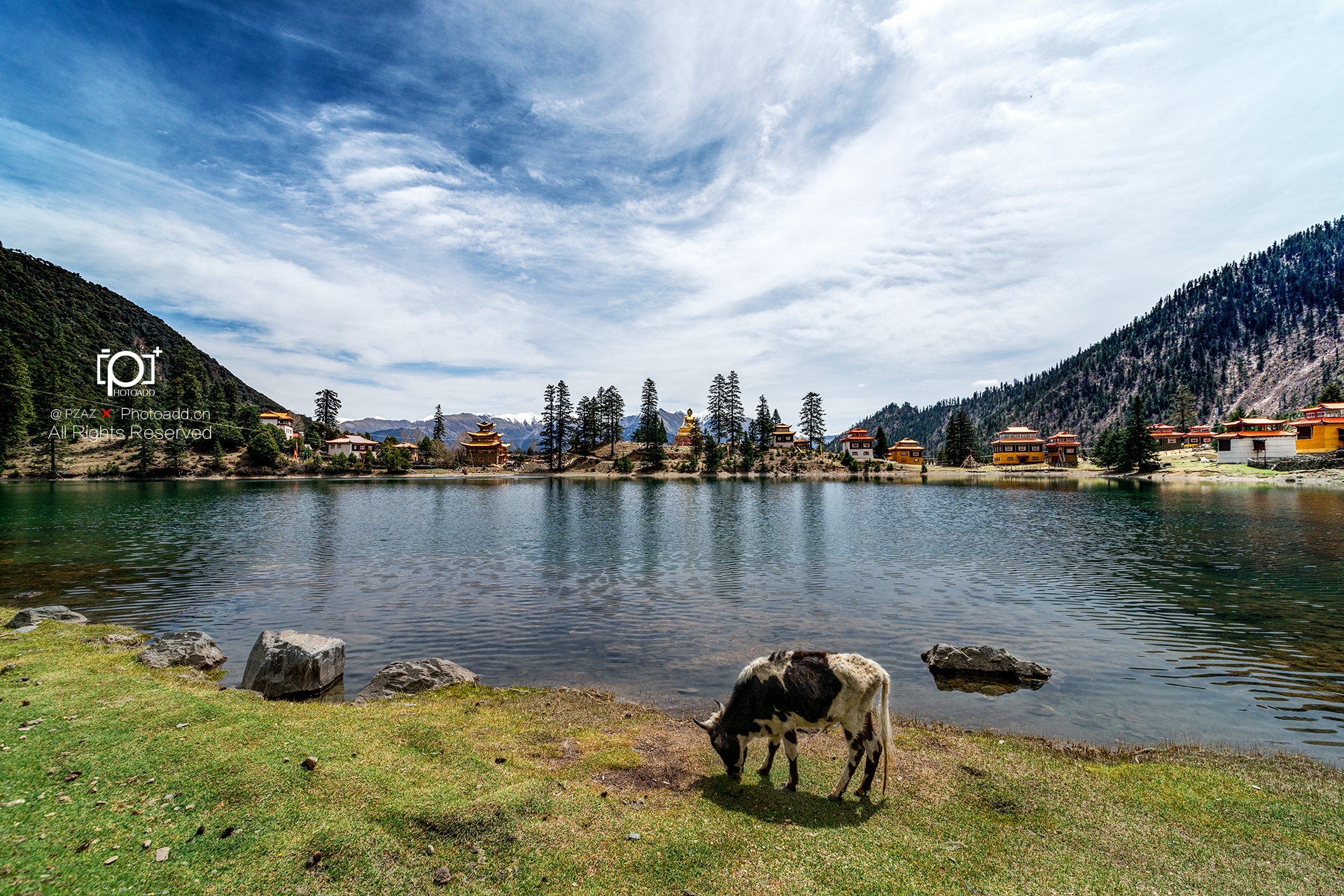 措卡湖全景 措卡湖全景