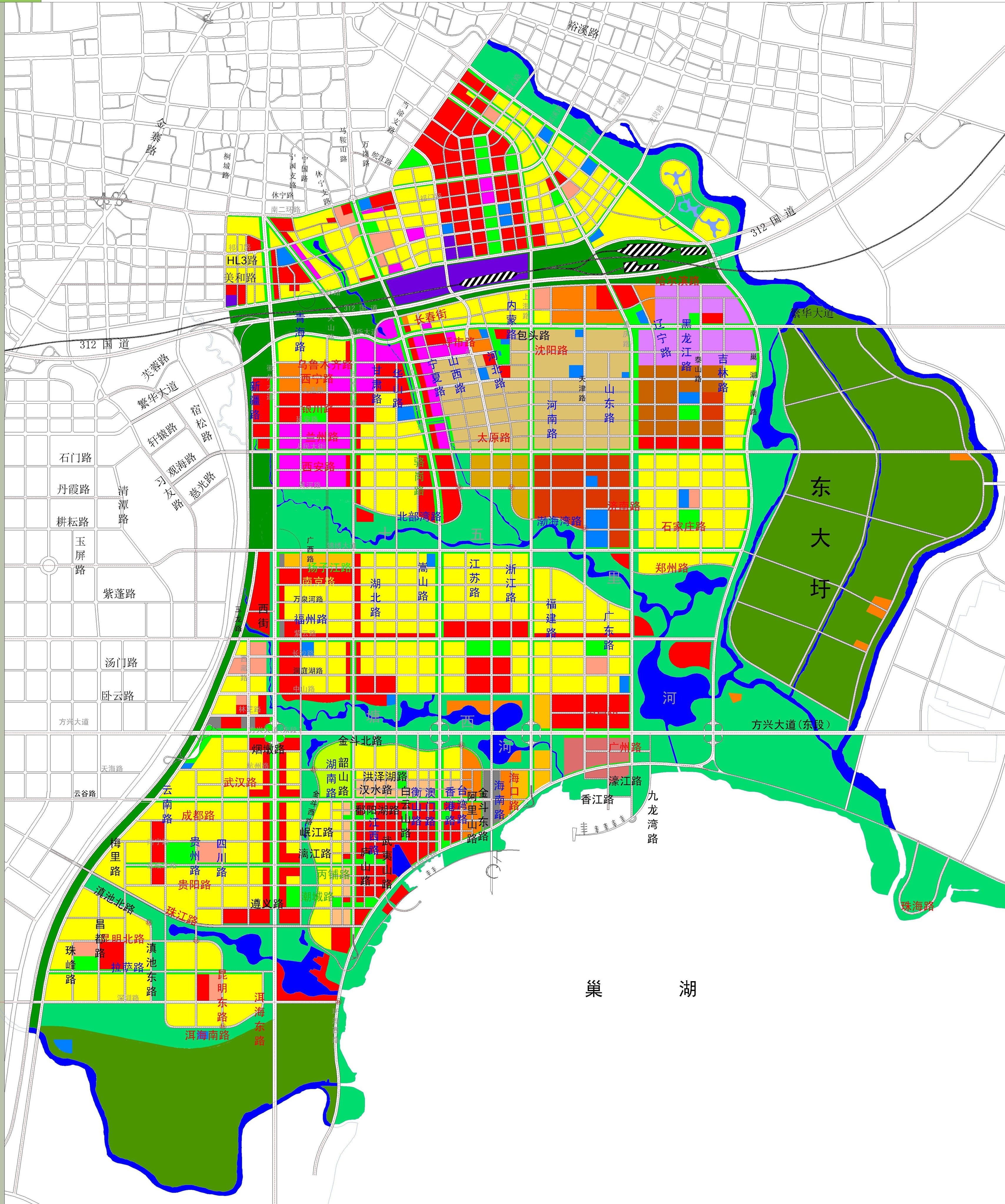 滨湖新区用地规划 滨湖新区用地规划