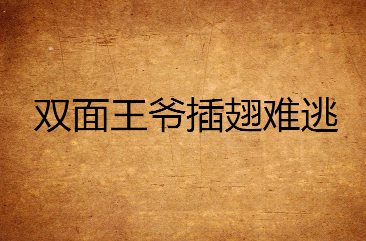 双面王爷插翅难逃