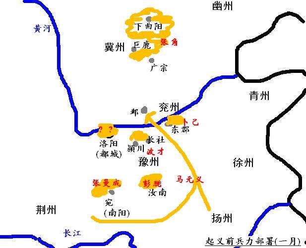 起义前兵力部署(一月) 起义前兵力部署(一月)