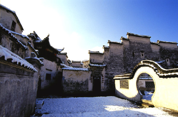 西递雪景 西递雪景