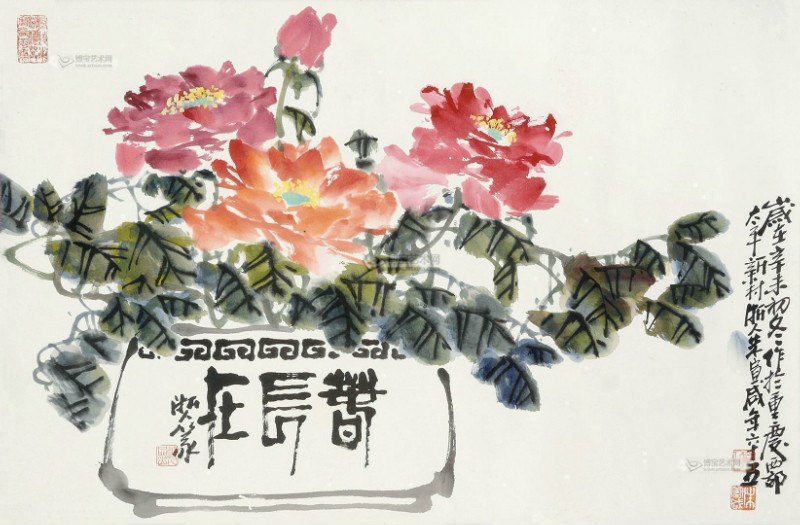 朱宣鹹中国画《春常在》 朱宣鹹中国画《春常在》