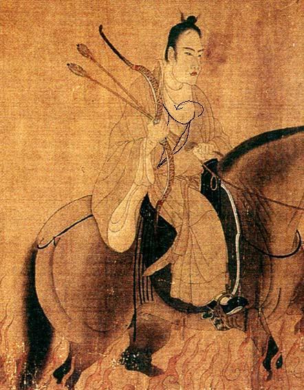 东晋张僧繇所画着袴褶的晋朝武士 东晋张僧繇所画着袴褶的晋朝武士
