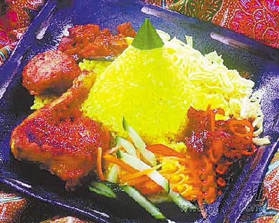 黄灿灿的黄姜饭。 黄灿灿的黄姜饭。