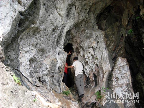灵山人发掘地之一 - 石背山洪窟洞 灵山人发掘地之一 - 石背山洪窟洞