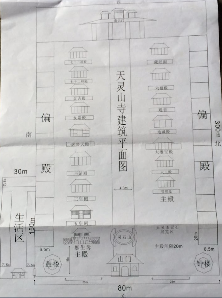 天灵山寺规划图 天灵山寺规划图
