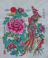 武强年画《丹凤朝阳》 武强年画《丹凤朝阳》
