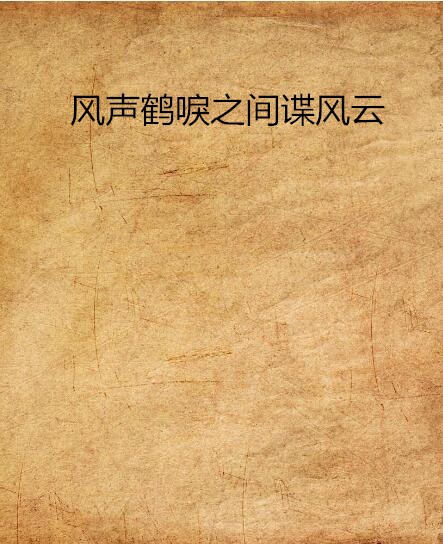 风声鹤唳之间谍风云 风声鹤唳之间谍风云