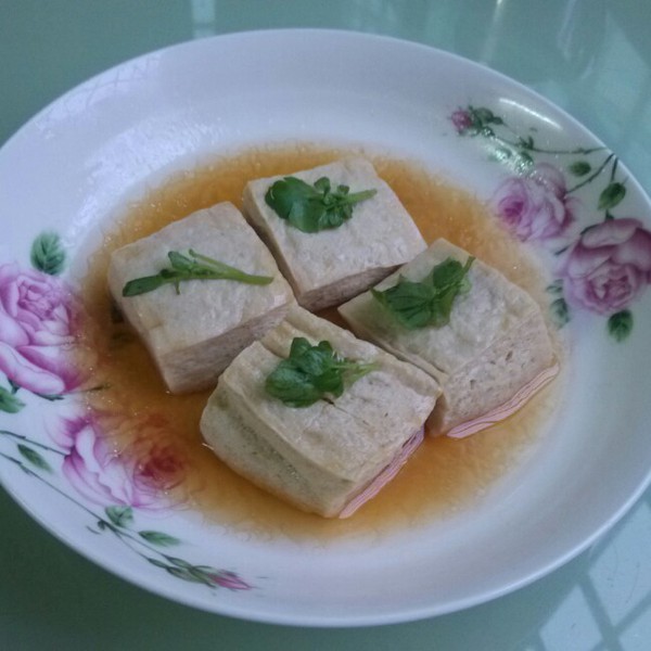 清蒸冻豆腐