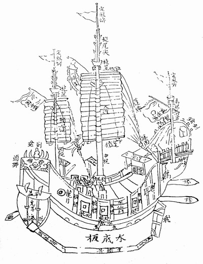 明末清初水师主力战船赶缯船 明末清初水师主力战船赶缯船