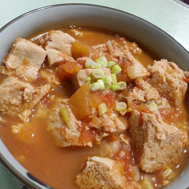 炖冻豆腐 炖冻豆腐