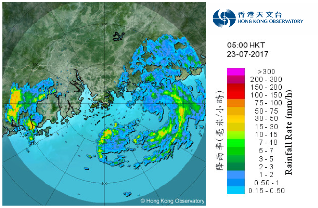 “洛克”雷达回波图 “洛克”雷达回波图