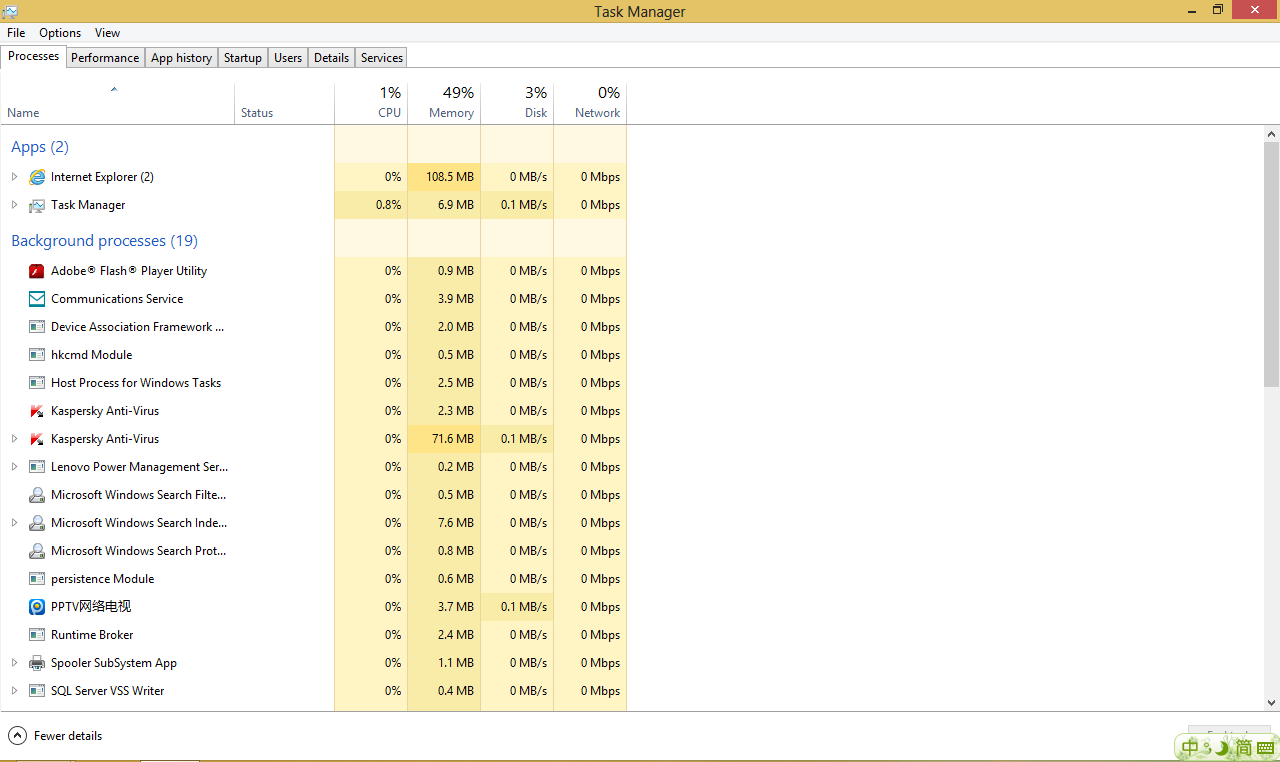 windows任务管理器 windows任务管理器