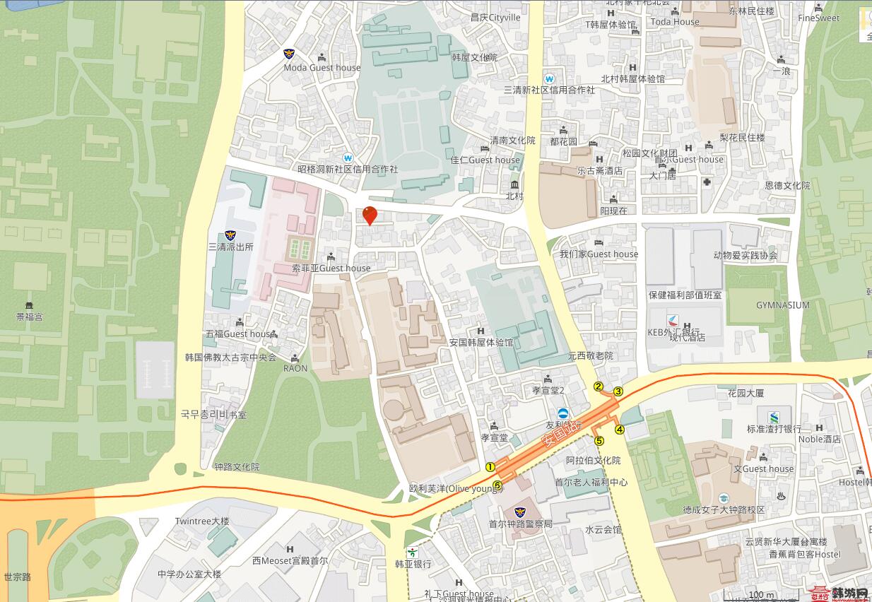三清洞位置及交通图 三清洞位置及交通图