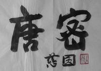静慈园阿闍黎亲笔“唐密”二字 静慈园阿闍黎亲笔“唐密”二字