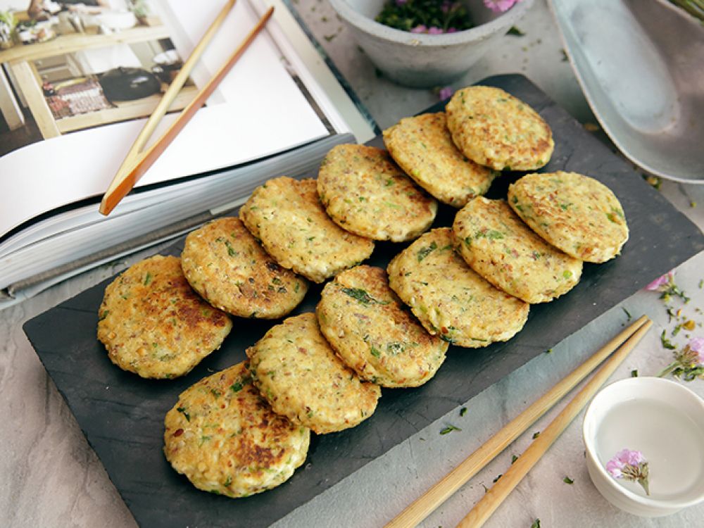 香煎花生豆腐饼 香煎花生豆腐饼