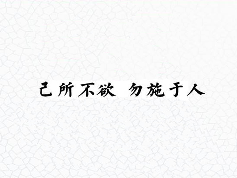 已所不欲 已所不欲