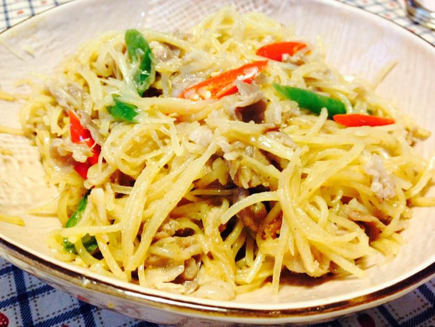 孜然羊肉炒土豆丝 孜然羊肉炒土豆丝