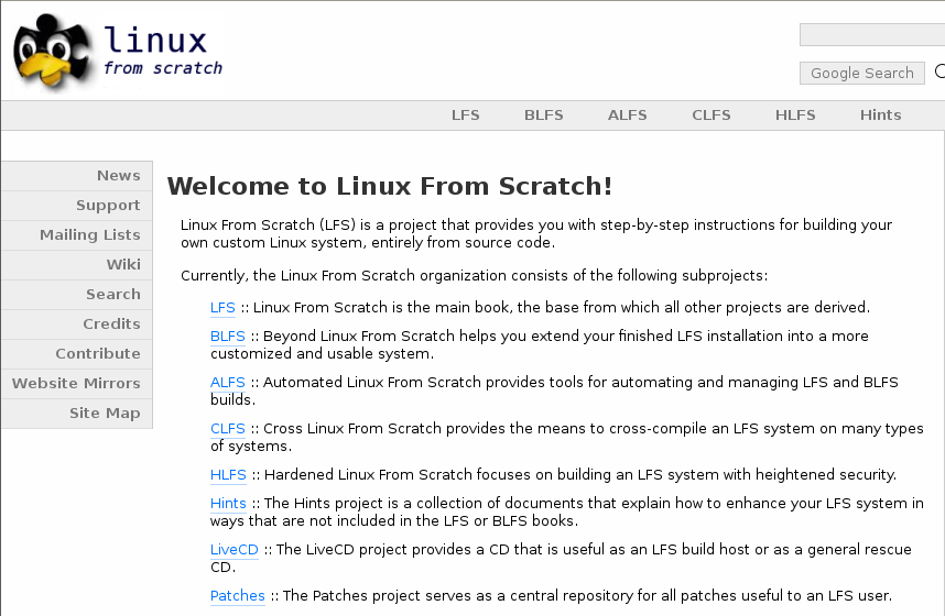 lfs(Linux From Scratch项目简称) lfs(Linux From Scratch项目简称)