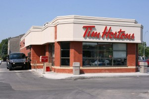 一家TimHorton 餐厅
