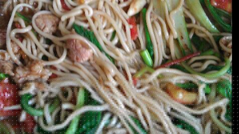 孜然羊肉炒拉条