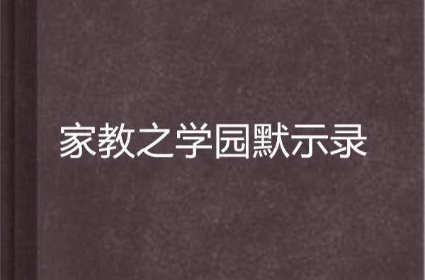 家教之学园默示录
