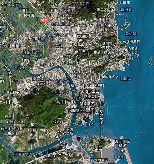 珠海经济特区地图 珠海经济特区地图