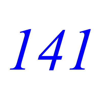 141(自然数之一) 141(自然数之一)