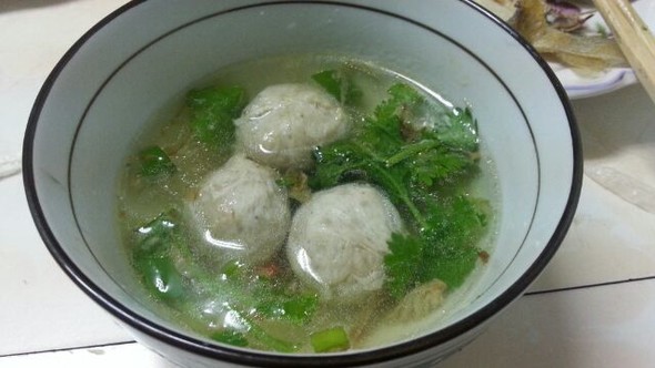 素三鲜贡丸汤 素三鲜贡丸汤