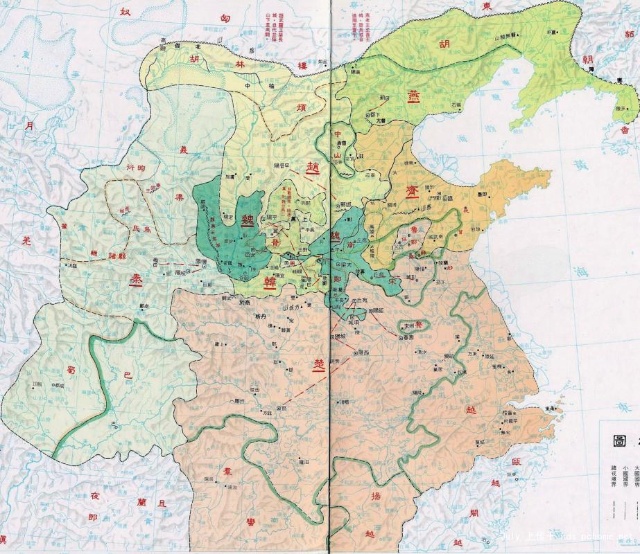战国时期地图 战国时期地图