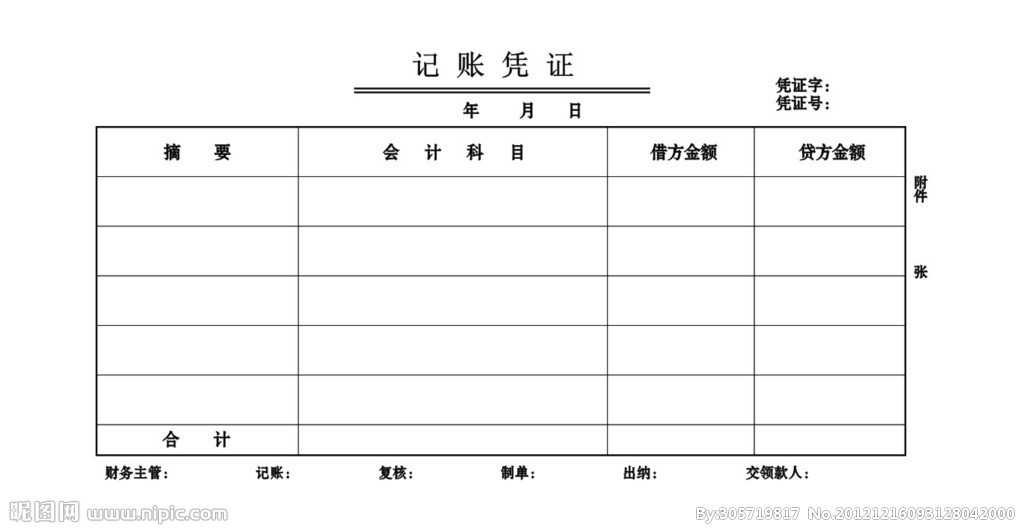 记账凭证 记账凭证