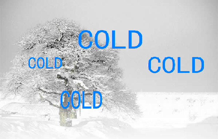 cold,冷 cold,冷