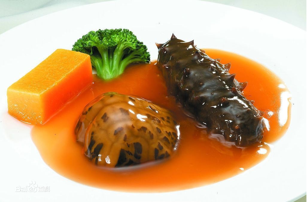 鲍汁扣辽参 鲍汁扣辽参
