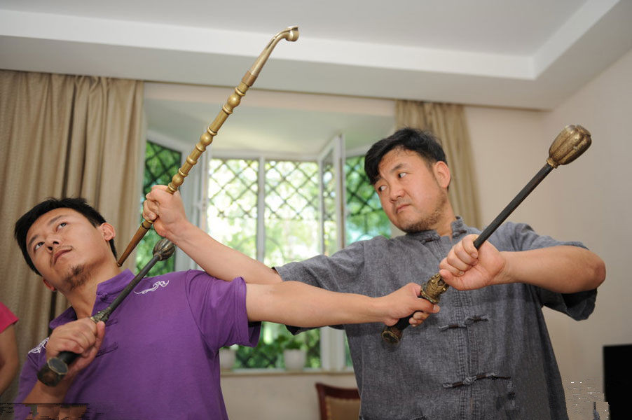 白义海和该派传人之一王俊 白义海和该派传人之一王俊