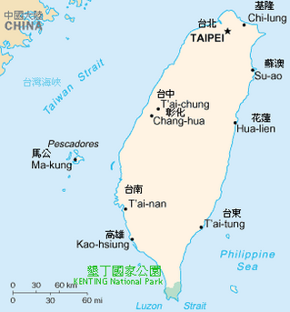 垦丁国家公园位置示意图 垦丁国家公园位置示意图