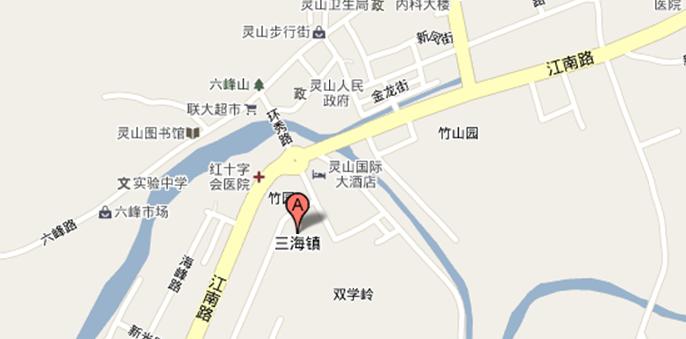 灵山人遗址导游图 灵山人遗址导游图